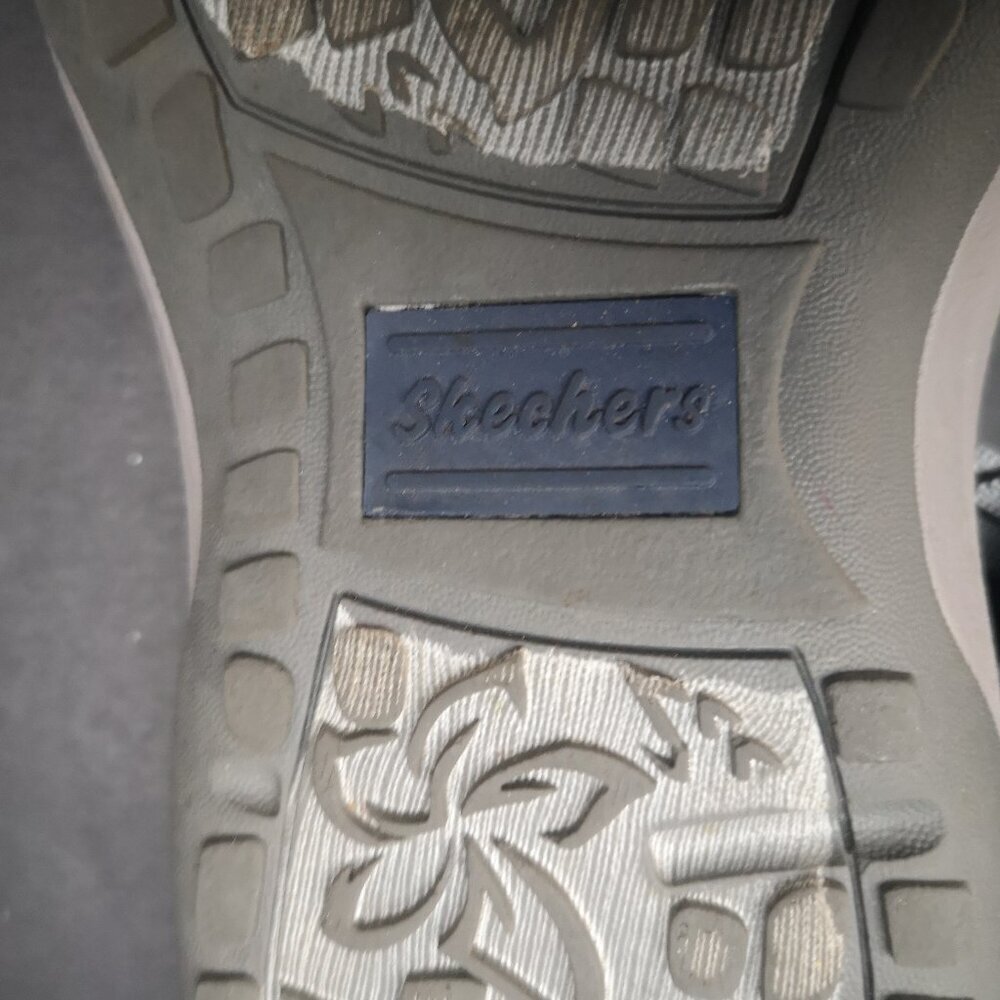 Skechers Ladies Size 7 Reggae Slim - Takes Two Navy & Grey Memory Foam Sandals - Picture 8 of 8